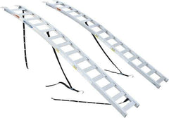 Werner - 89.03" Long x 11-1/4" Wide x 8.72" High, Aluminum Ramp Fixed Arch - 1,400 Lb Load Limit - Top Tool & Supply