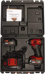 Chicago Pneumatic - 3/8" Drive 20 Volt Pistol Grip Cordless Impact Wrench & Ratchet - 2,400 RPM, 150 Ft/Lb Torque, 2 Lithium-Ion Batteries Included - Top Tool & Supply