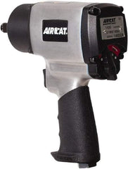 AIRCAT - 1/2" Drive, 9,000 RPM, 800 Ft/Lb Torque Impact Wrench - Pistol Grip Handle, 1,200 IPM, 8 CFM, 90 psi, 1/4" NPT Inlet - Top Tool & Supply