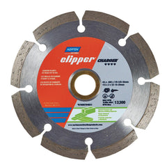 Wet & Dry Cut Saw Blade: 6″ Dia, 7/8 & 5/8″ Arbor Hole, 0.08″ Kerf Width, 9 Teeth High Speed Steel Teeth, Use on Masonry, Standard Arbor