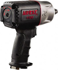 AIRCAT - 1/2" Drive, 9,000 RPM, 900 Ft/Lb Torque Impact Wrench - Pistol Grip Handle, 1,400 IPM, 8 CFM, 90 psi, 1/4" NPT Inlet - Top Tool & Supply