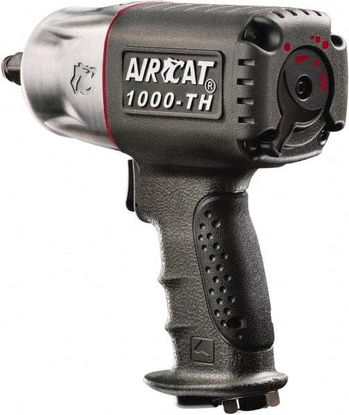 AIRCAT - 1/2" Drive, 8,000 RPM, 800 Ft/Lb Torque Impact Wrench - Pistol Grip Handle, 1,300 IPM, 8 CFM, 90 psi, 1/4" NPT Inlet - Top Tool & Supply