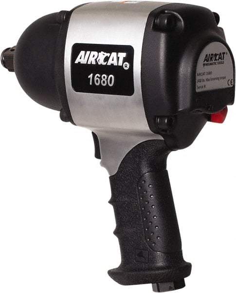 AIRCAT - 3/4" Drive, 4,500 RPM, 1,200 Ft/Lb Torque Impact Wrench - Pistol Grip Handle, 950 IPM, 8 CFM, 90 psi, 3/8" NPT Inlet - Top Tool & Supply