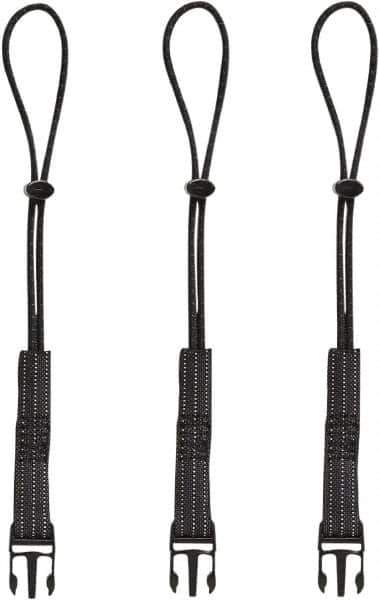 Ergodyne - 12-1/2" Tool Lanyard - Loop Connection, 13" Extended Length, Black - Top Tool & Supply