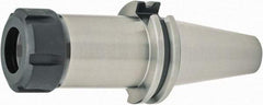 Parlec - 0.04" to 5/8" Capacity, 6.22" Projection, CAT40 Dual Contact Taper, ER25 Collet Chuck - 5/8" Shank Diam - Exact Industrial Supply