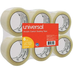 UNIVERSAL - 48mm Wide x 1.7mm Thick x 100m Long, 63120 Box Sealing & Label Protection Tape - Clear - Top Tool & Supply