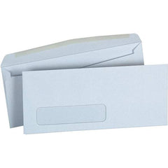 UNIVERSAL - 9-1/2" Long x 7-1/4" Wide Gummed Flap Plain White Envelope with Window - White - Top Tool & Supply