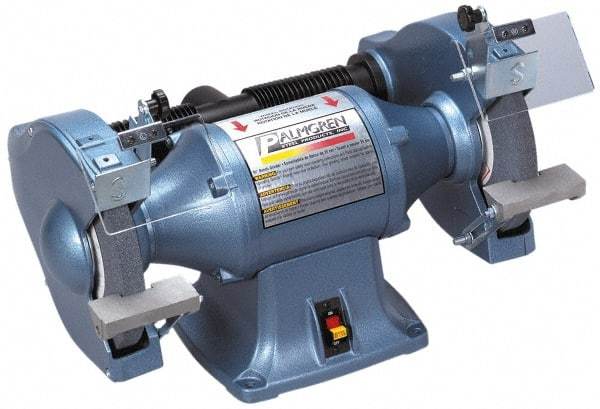 Palmgren - 10" Wheel Diam, 1 hp Grinder - 1" Arbor Hole Diam, 3 Phase, 1,725 Max RPM, 220/440 Volts - Top Tool & Supply