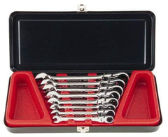 Blackhawk by Proto - 8 Piece, 5/16" to 3/4", Combination Wrench Set - Inch Measurement Standard, Full Polish Finish, Comes in Metal Case - Top Tool & Supply