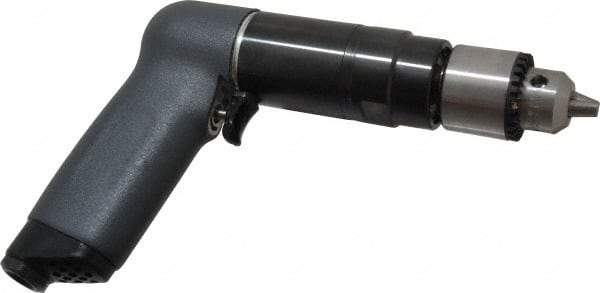 Ingersoll-Rand - 3/8" Keyed Chuck - Pistol Grip Handle, 350 RPM, 20 CFM, 0.51 hp, 90 psi - Top Tool & Supply