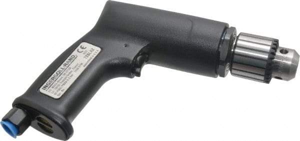 Ingersoll-Rand - 3/8" Keyed Chuck - Pistol Grip Handle, 2,100 RPM, 19 CFM, 0.5 hp, 90 psi - Top Tool & Supply