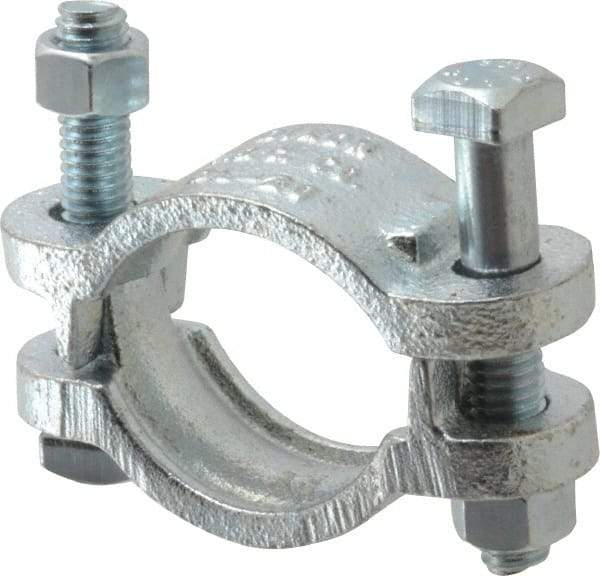 Dixon Valve & Coupling - 1-3/4 to 2-3/64" OD, Double Bolt Iron Clamp - Plated Malleable Iron - Top Tool & Supply