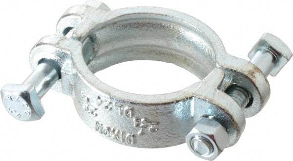 Dixon Valve & Coupling - 2-7/64 to 2-19/64" OD, Double Bolt Iron Clamp - Plated Malleable Iron - Top Tool & Supply