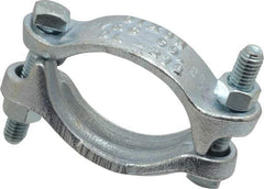 Dixon Valve & Coupling - 2-1/2 to 2-3/4" OD, Double Bolt Iron Clamp - Plated Malleable Iron - Top Tool & Supply