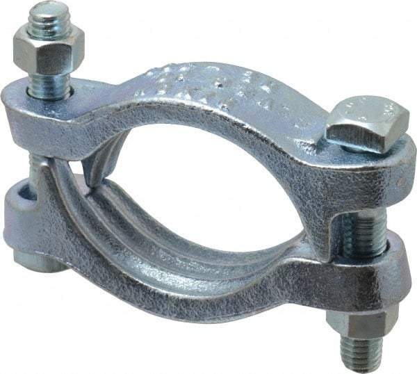 Dixon Valve & Coupling - 2-3/4 to 3-1/16" OD, Double Bolt Iron Clamp - Plated Malleable Iron - Top Tool & Supply