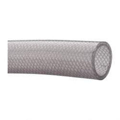 Made in USA - 1-1/2" ID x 1.929" OD, 0.215" Wall Thickness, Cut to Length (100' Standard Length) PVC Tube - Clear, 70 Max psi, 80 Shore A Hardness - Top Tool & Supply