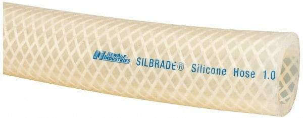 NewAge Industries - 1" ID x 1.36" OD, Cut to Length (50' Standard Length) Silicone Tube - Natural, 75 Max psi, 60 Shore A Hardness - Top Tool & Supply