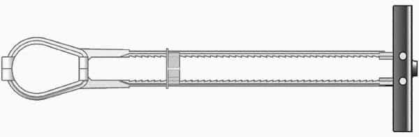 Powers Fasteners - 1/2" Screw, 1/2" Diam, 4" Long, 2-1/2" Thick, Strap Toggle Drywall & Hollow Wall Anchor - 3/4" Drill, Plastic, Grade 5, Use in Drywall - Top Tool & Supply