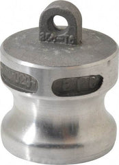 EVER-TITE Coupling Products - 1-1/4" Aluminum Cam & Groove Suction & Discharge Hose Dust Plug For Use with Couplers - Part DP, 250 Max psi - Top Tool & Supply