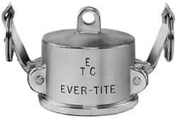 EVER-TITE Coupling Products - 1/2" Aluminum Cam & Groove Suction & Discharge Hose Dust Cap For Use with Adapters - Part DC, 250 Max psi - Top Tool & Supply