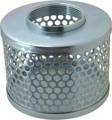 Kuriyama of America - 3" Hose, Round Hole Strainer - Plated Steel - Top Tool & Supply