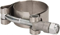 Campbell Fittings - 1-1/2" Hose, 3/4" Wide x 0.025" Thick, T-Bolt Band Clamp - Stainless Steel - Top Tool & Supply