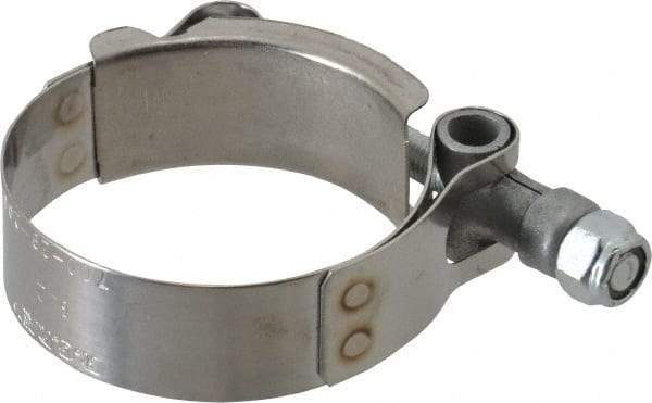 Campbell Fittings - 2" Hose, 3/4" Wide x 0.025" Thick, T-Bolt Band Clamp - Stainless Steel - Top Tool & Supply