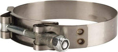 Campbell Fittings - 3-1/2" Hose, 3/4" Wide x 0.025" Thick, T-Bolt Band Clamp - Stainless Steel - Top Tool & Supply