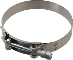 Campbell Fittings - 4-1/4" Hose, 3/4" Wide x 0.025" Thick, T-Bolt Band Clamp - Stainless Steel - Top Tool & Supply