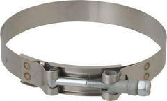 Campbell Fittings - 4-3/4" Hose, 3/4" Wide x 0.025" Thick, T-Bolt Band Clamp - Stainless Steel - Top Tool & Supply