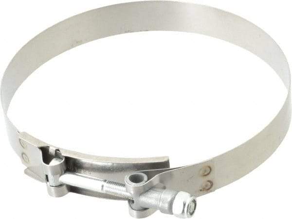 Campbell Fittings - 5-1/2" Hose, 3/4" Wide x 0.025" Thick, T-Bolt Band Clamp - Stainless Steel - Top Tool & Supply