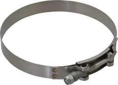 Campbell Fittings - 5-3/4" Hose, 3/4" Wide x 0.025" Thick, T-Bolt Band Clamp - Stainless Steel - Top Tool & Supply