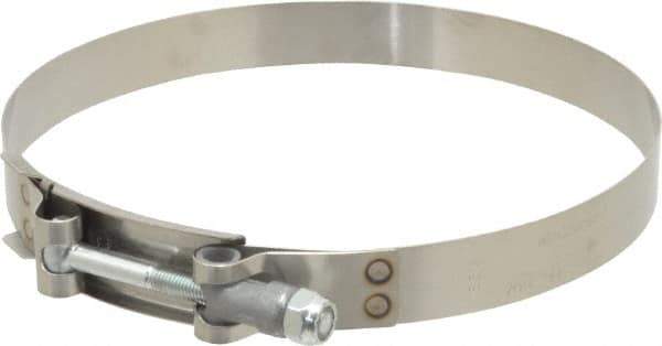 Campbell Fittings - 6-1/4" Hose, 3/4" Wide x 0.025" Thick, T-Bolt Band Clamp - Stainless Steel - Top Tool & Supply