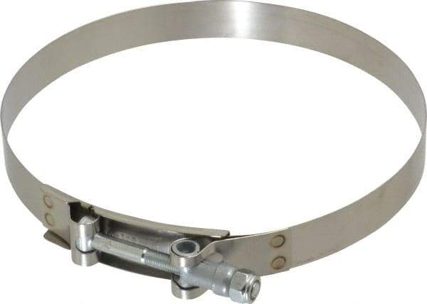 Campbell Fittings - 6-1/2" Hose, 3/4" Wide x 0.025" Thick, T-Bolt Band Clamp - Stainless Steel - Top Tool & Supply