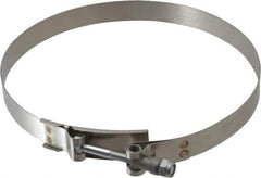 Campbell Fittings - 7-1/2" Hose, 3/4" Wide x 0.025" Thick, T-Bolt Band Clamp - Stainless Steel - Top Tool & Supply