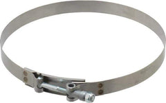 Campbell Fittings - 8" Hose, 3/4" Wide x 0.025" Thick, T-Bolt Band Clamp - Stainless Steel - Top Tool & Supply