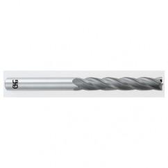 1/8 Dia. x 3 Overall Length 4-Flute Square End Solid Carbide SE End Mill-Round Shank-Center Cut-TiAlN - Top Tool & Supply