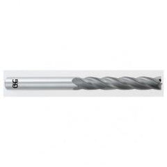 1/8 Dia. x 3 Overall Length 4-Flute Square End Solid Carbide SE End Mill-Round Shank-Center Cut-TiAlN - Top Tool & Supply