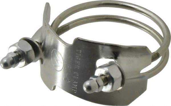 Kuriyama of America - 2" Hose, Spiral Double Bolt Hose Clamp - Plated Steel - Top Tool & Supply