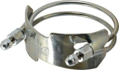 Kuriyama of America - 4" Hose, Spiral Double Bolt Hose Clamp - Plated Steel - Top Tool & Supply