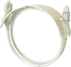 Kuriyama of America - 5" Hose, Spiral Double Bolt Hose Clamp - Plated Steel - Top Tool & Supply