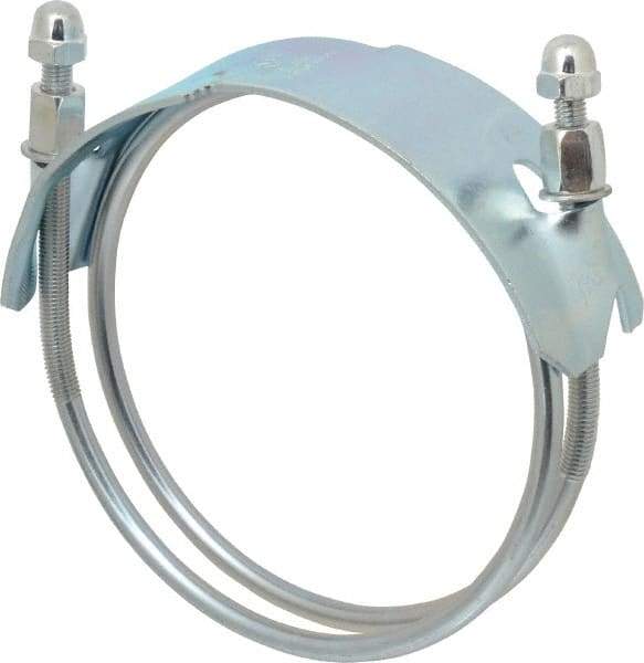 Kuriyama of America - 6" Hose, Spiral Double Bolt Hose Clamp - Plated Steel - Top Tool & Supply