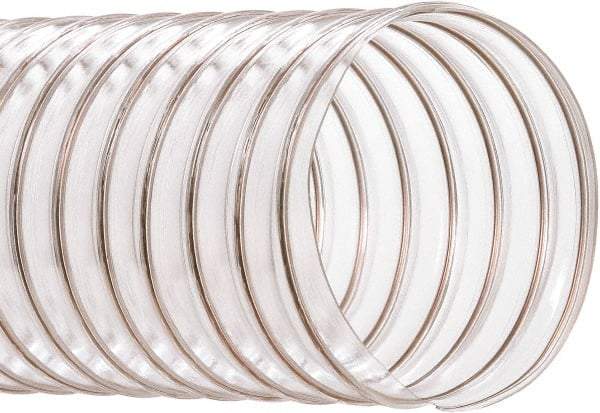 Hi-Tech Duravent - 10" ID, 50' Long, PVC Blower & Duct Hose - Clear, 11-3/4" Bend Radius, 5 In/Hg, 7 Max psi, -20 to 180°F, Abrasion and Chemical Resistant - Top Tool & Supply