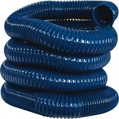 Hi-Tech Duravent - 4" ID, 25' Long, PVC Blower & Duct Hose - Blue, 5-1/2" Bend Radius, 17 In/Hg, 11 Max psi, -20 to 180°F, Abrasion and Chemical Resistant - Top Tool & Supply