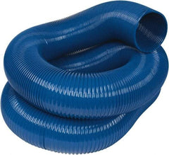 Hi-Tech Duravent - 8" ID, 25' Long, PVC Blower & Duct Hose - Blue, 10-1/2" Bend Radius, 6 In/Hg, 7 Max psi, -20 to 180°F, Abrasion and Chemical Resistant - Top Tool & Supply