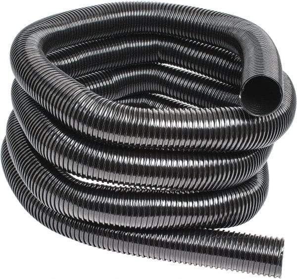 Hi-Tech Duravent - 3" ID, 25' Long, Polyethylene Blower & Duct Hose - Black, 5-1/4" Bend Radius, 5 In/Hg, 8 Max psi, -30 to 160°F, UV Resistant - Top Tool & Supply