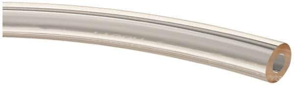 Made in USA - 1/4" ID x 1/2" OD, 1/8" Wall Thickness, Cut to Length (50' Standard Length) Plastic Tube - Clear, 43 Max psi, 40 Hardness - Top Tool & Supply