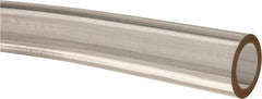 Made in USA - 5/8" ID x 7/8" OD, 1/8" Wall Thickness, Cut to Length (50' Standard Length) Plastic Tube - Clear, 21 Max psi, 40 Hardness - Top Tool & Supply