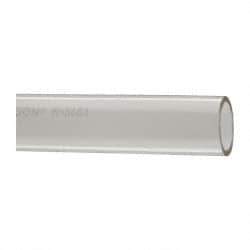 Made in USA - 1" ID x 1-1/4" OD, 1/8" Wall Thickness, Cut to Length (50' Standard Length) Plastic Tube - Clear, 14 Max psi, 40 Hardness - Top Tool & Supply