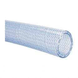 Made in USA - 1-1/4" ID x 1-11/16" OD, 7/32" Wall Thickness, Cut to Length (50' Standard Length) PVC Tube - Clear, 80 Max psi, 80 Hardness - Top Tool & Supply